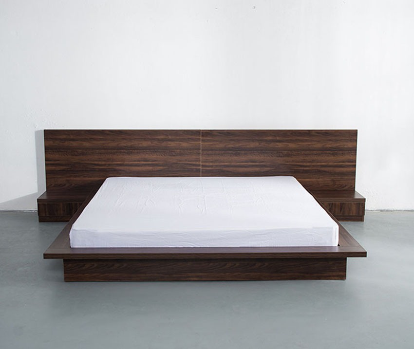 mẫu giường ngủ kiểu Nhật gỗ công nghiệp