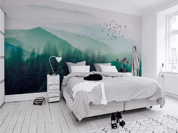 tranh ve tuong phong ngu 1 vẽ tranh tường phòng ngủ