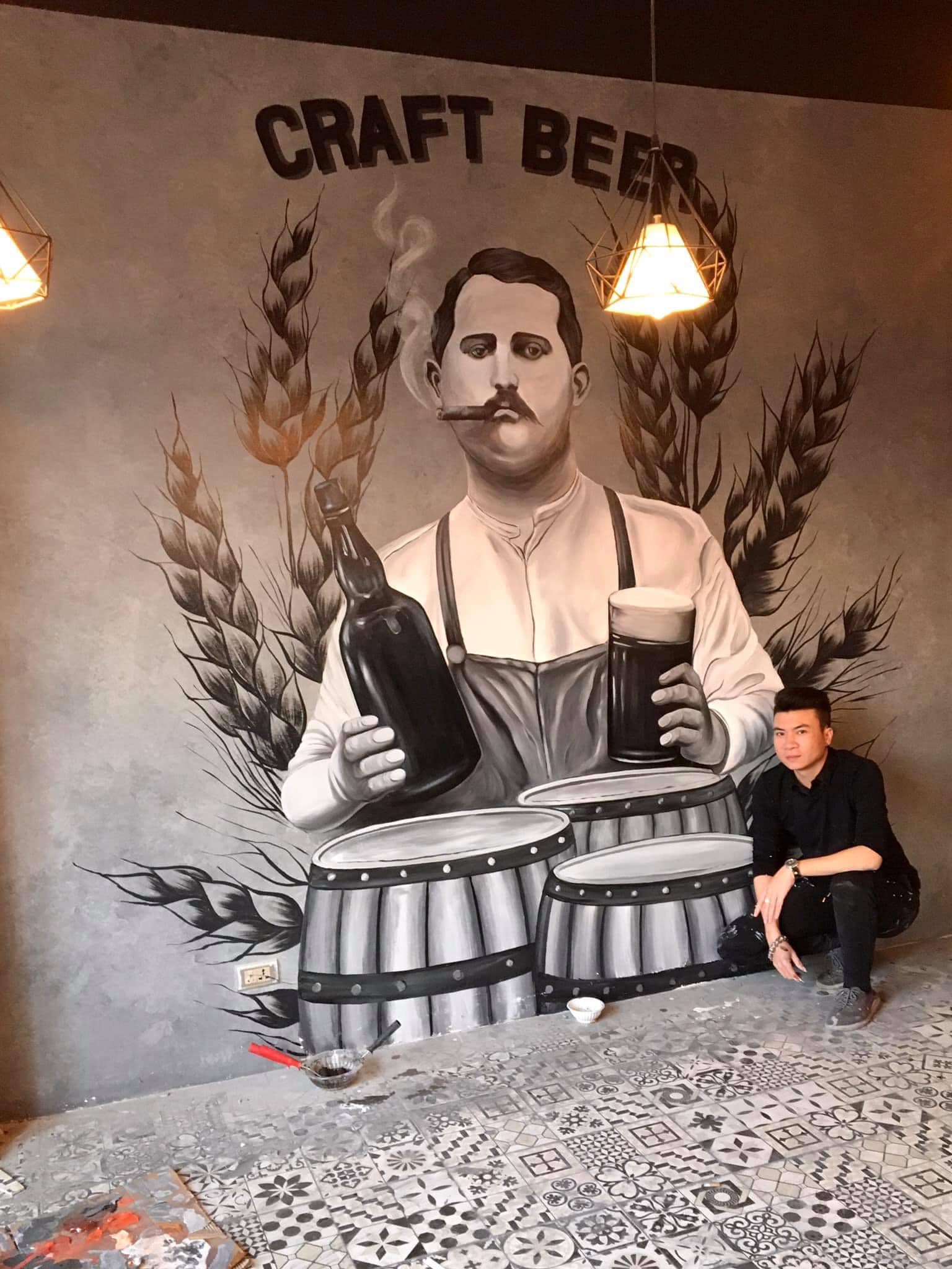 ve tranh quan barquan beerclub 25 Vẽ tranh tường quán bia