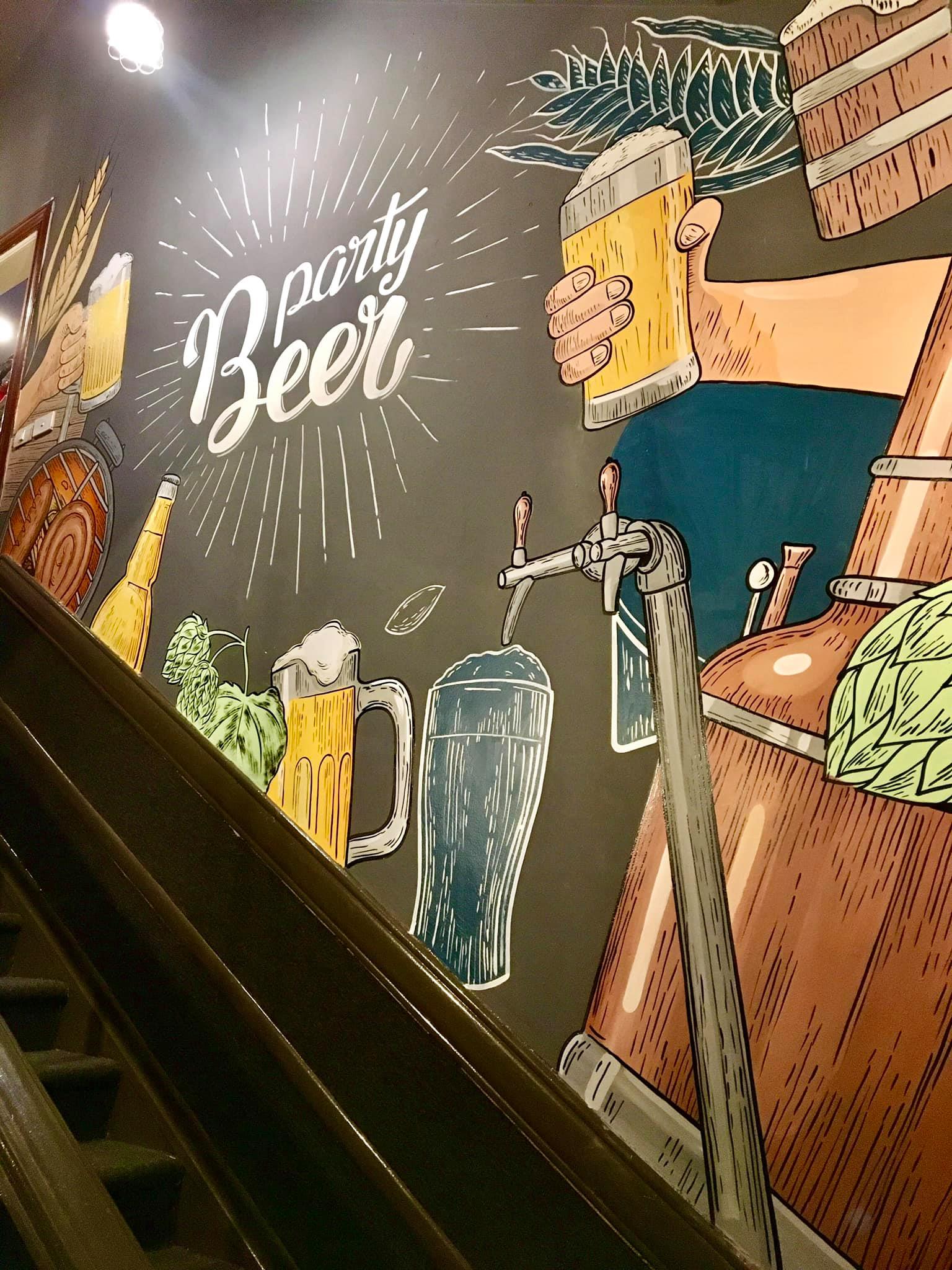 ve tranh quan barquan beerclub 29 Vẽ tranh tường quán bia
