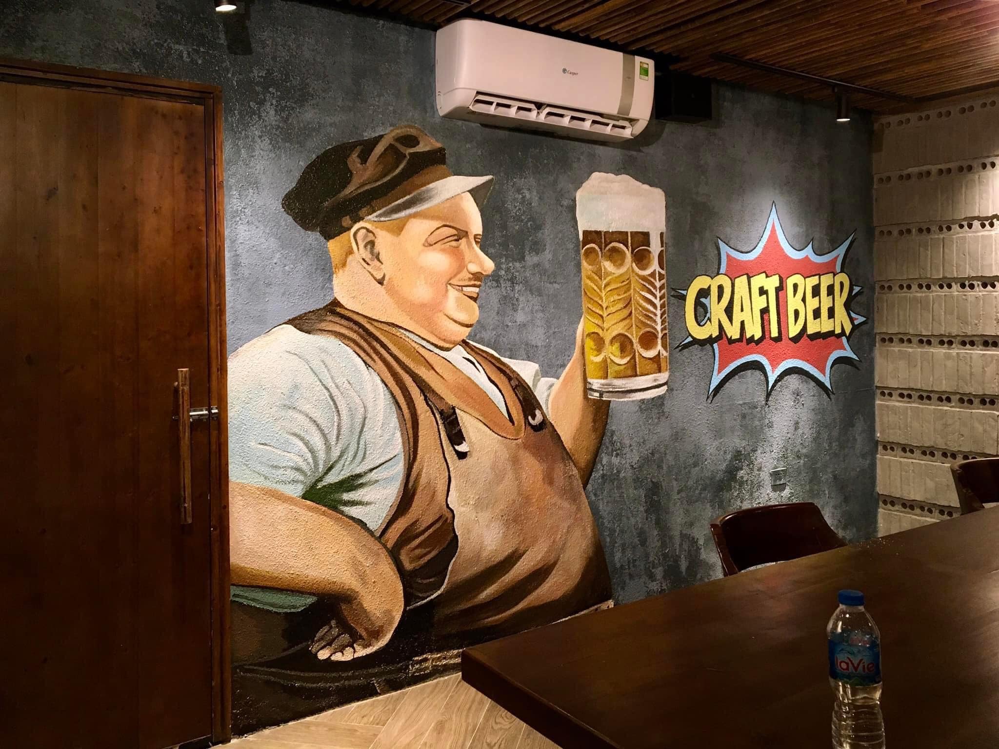 ve tranh quan barquan beerclub 32 Vẽ tranh tường quán bia